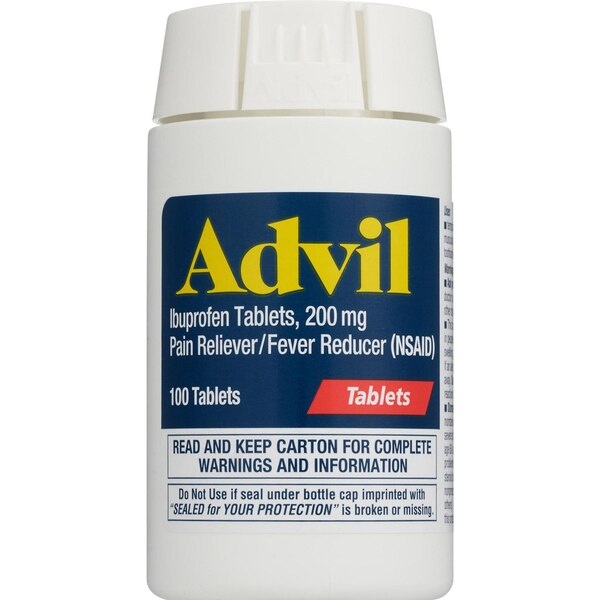 Advil Pain Reliever/ Fever Reducer 200 MG Ibuprofen Tablets