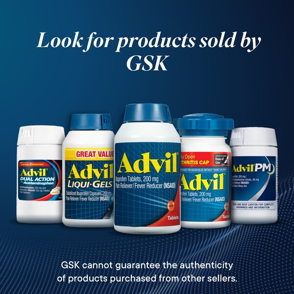 Advil Pain Reliever/ Fever Reducer 200 MG Ibuprofen Tablets