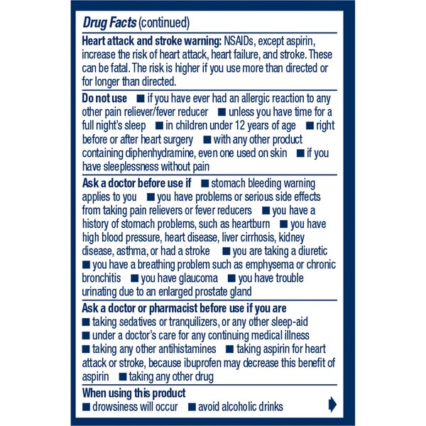 Advil PM Pain Reliever/ Nighttime Sleep-Aid Coated Caplets