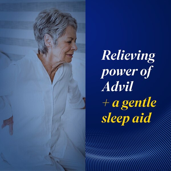 Advil PM Pain Reliever/ Nighttime Sleep-Aid Coated Caplets