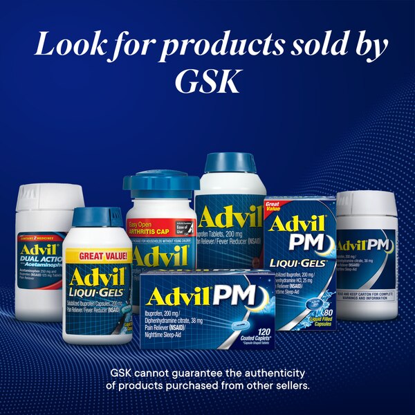 Advil PM Pain Reliever/ Nighttime Sleep-Aid Coated Caplets