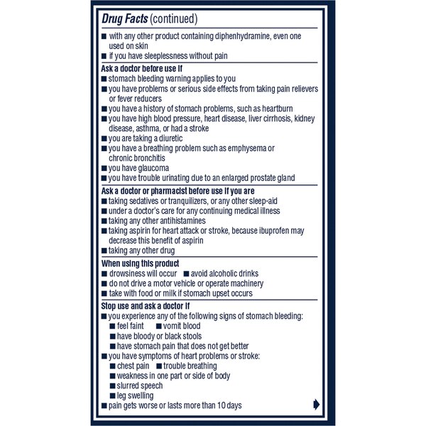 Advil PM Pain Reliever/ Nighttime Sleep-Aid Coated Caplets