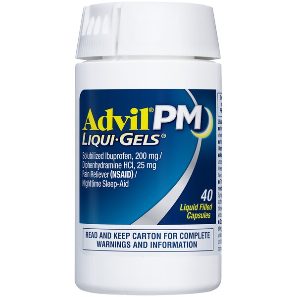Advil PM Liqui-Gels Pain Reliever/ Nighttime Sleep-Aid Capsules
