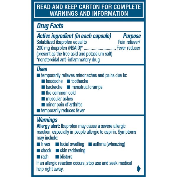 Advil Liqui-Gels 200 MG Ibuprofen Capsules