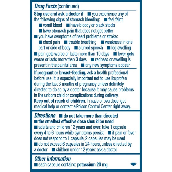 Advil Liqui-Gels 200 MG Ibuprofen Capsules