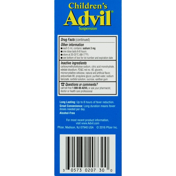 Children's Advil Ibuprofen Oral Suspension, 4 OZ