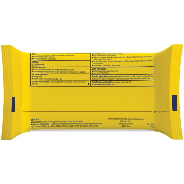 Preparation H Flushable Medicated Hemorrhoidal Wipes with Witch Hazel