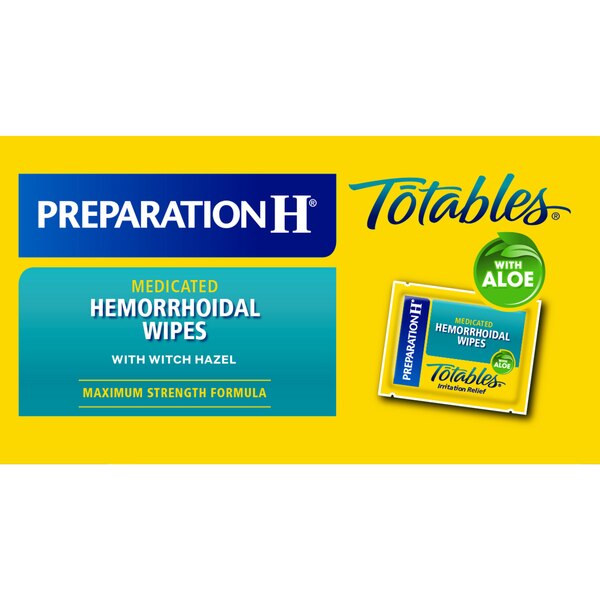 Preparation H Flushable Medicated Hemorrhoidal Wipes with Witch Hazel