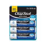 ChapStick Moisturizer Lip Balm Tube, Skin Protectant, Lip Care, SPF 15, 3CT, thumbnail image