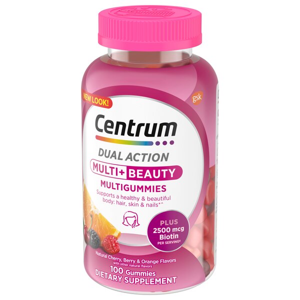 Centrum Multi + Beauty Gummy Multivitamin for Women, 100 CT