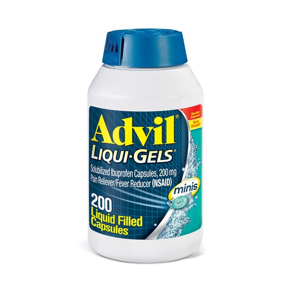 Advil Liqui-Gels Minis - Ibuprofeno en cápsulas, 200 mg