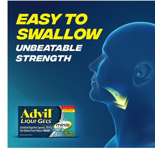 Advil Pain Reliever and Fever Reducer Liqui-Gel Minis, 80 CT