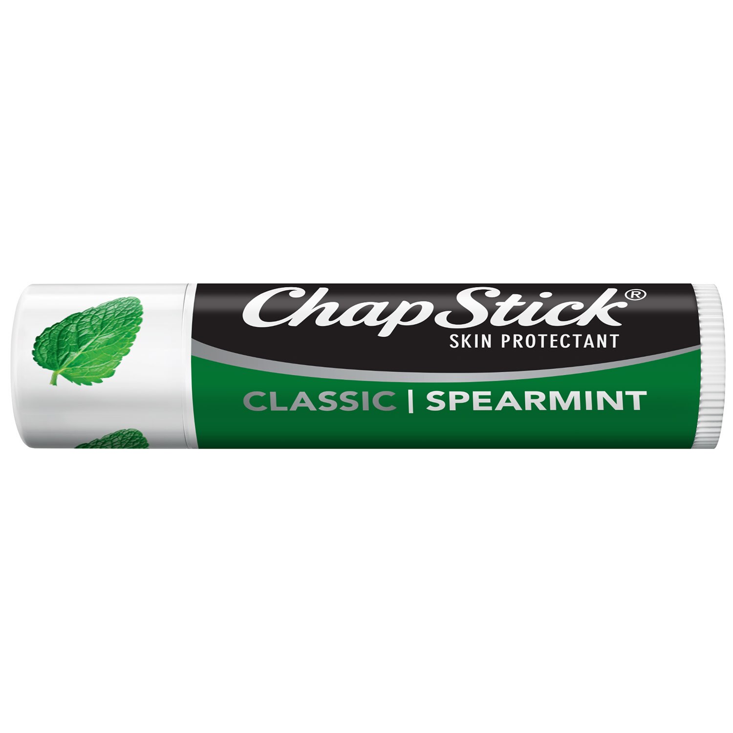 Chapstick Classic Skin Protectant Spearmint Flavored Lip Balm, .15 OZ