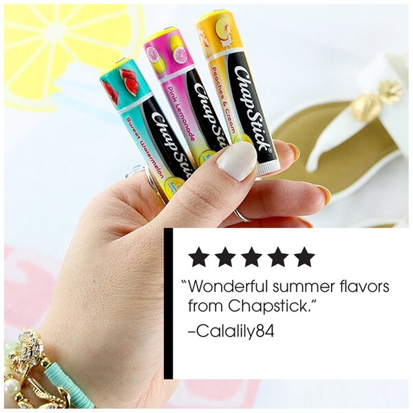 ChapStick Lip Care ''I love Summer'' Variety Pack, 3 0.15 Ounce Sticks
