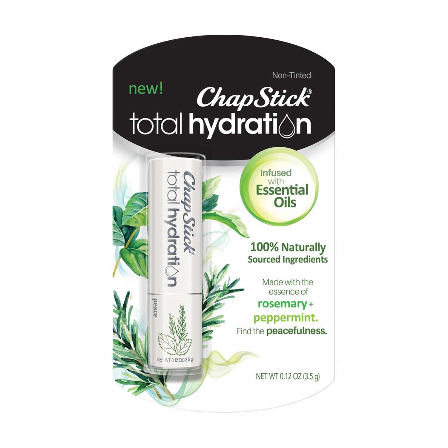 ChapStick, Total Hydration Lip Balm, Infused with Essential Oils