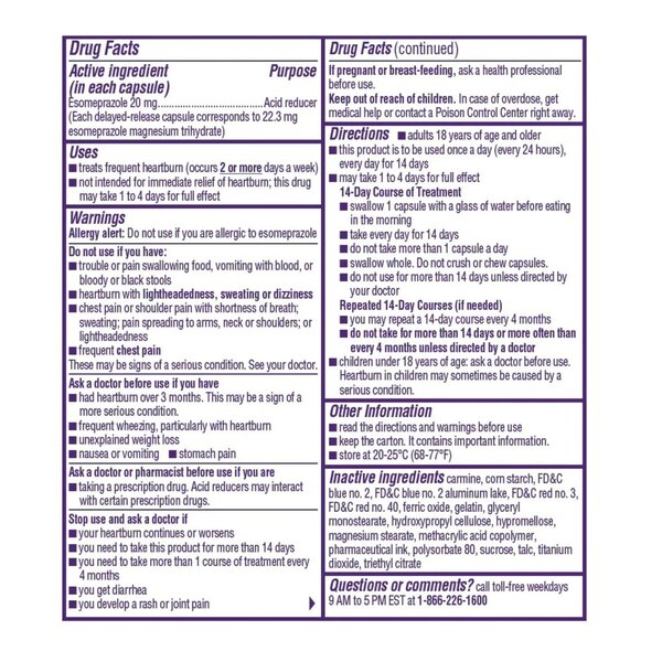 Nexium 24HR ClearMinis Heartburn Relief Capsules