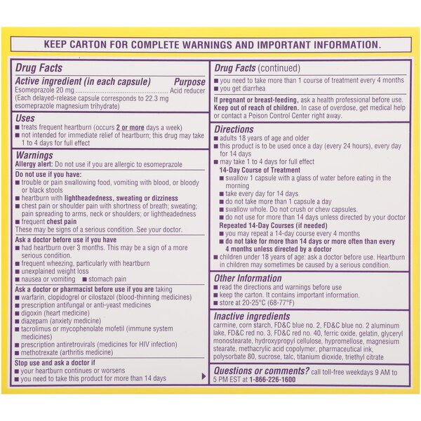 Nexium 24HR ClearMinis Heartburn Relief Capsules