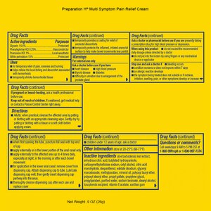 PREPARATION H Maximum Strength Multi-Symptom Hemorrhoid Cream, 0.9 Ounces - CVS Pharmacy