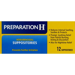 PREPARATION H Hemorrhoidal Suppositories