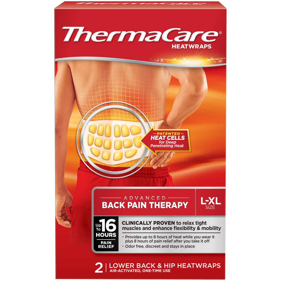 ThermaCare Advanced Back Pain Therapy Heatwraps, 2 CT