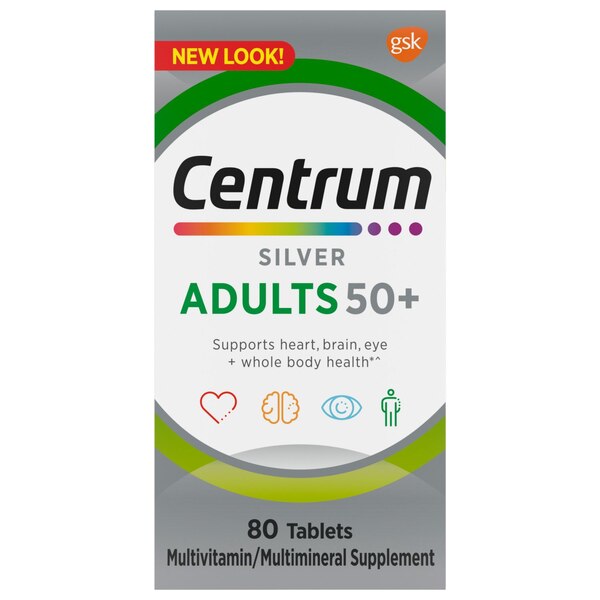 Centrum Silver Multivitamin Tablets for Adults 50+