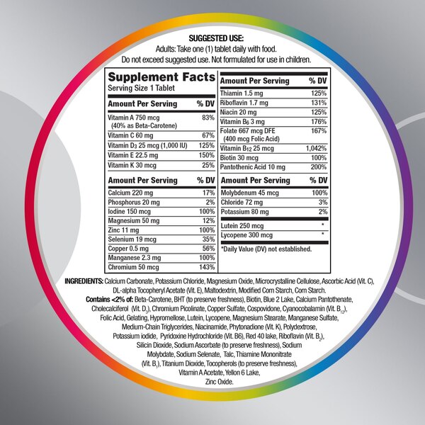 Centrum Silver Multivitamin Tablets for Adults 50+