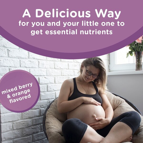 Centrum Prenatal Multivitamin Gummies, Mixed Berry and Orange, 60 CT