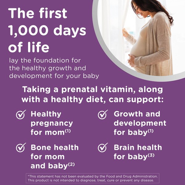 Centrum Prenatal Multivitamin Gummies, Mixed Berry and Orange, 60 CT