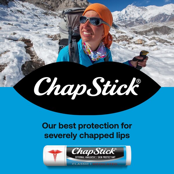 ChapStick Classic Medicated Lip Balm Tubes, 0.15 OZ, 3 CT