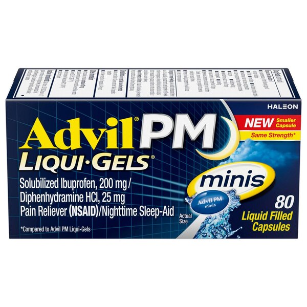AdvilPM Liqui-Gel Minis, 80 CT 