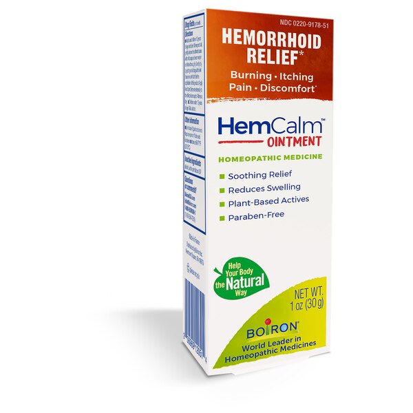 Boiron HemCalm Homeopathic Medicine for Hemorrhoid Relief Ointment, 1 OZ