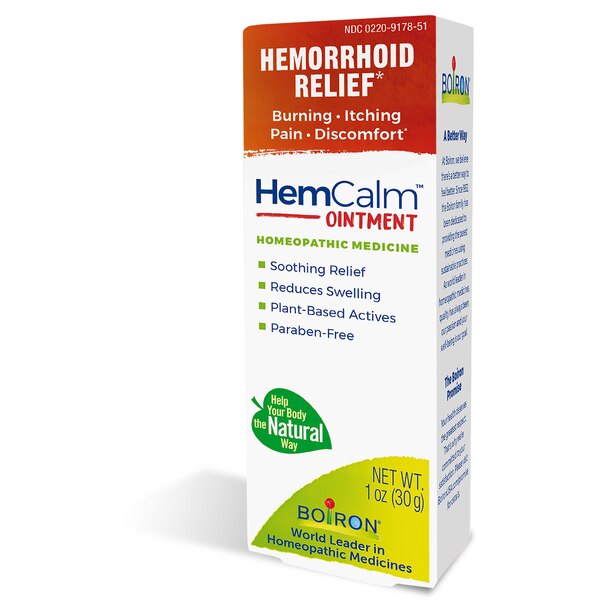 Boiron HemCalm Homeopathic Medicine for Hemorrhoid Relief Ointment, 1 OZ