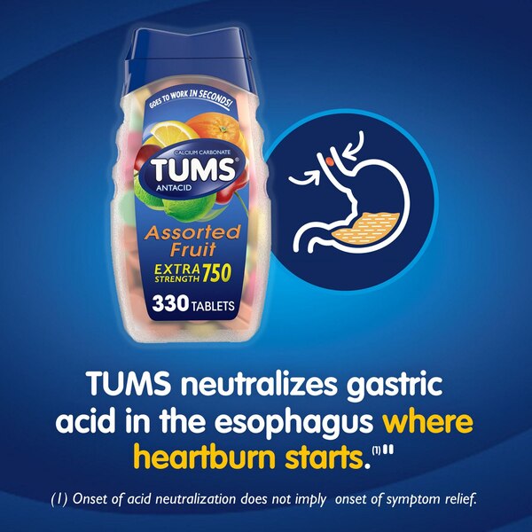 TUMS Antacid Extra Strength Chewable Tablets