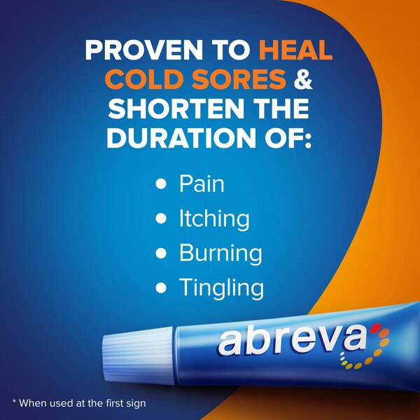 Abreva Docosanol 10% Cream Cold Sore Treatment, 1 CT