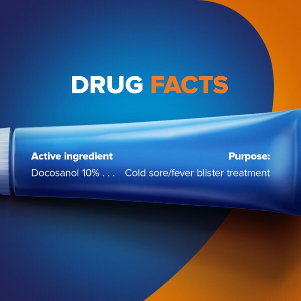 Abreva Docosanol 10% Cream Cold Sore Treatment, 1 CT