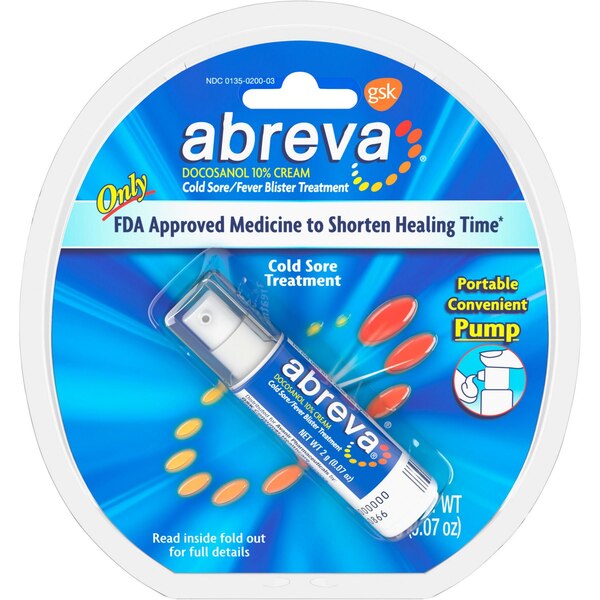 Abreva Cold Sore Treatment, 1 CT
