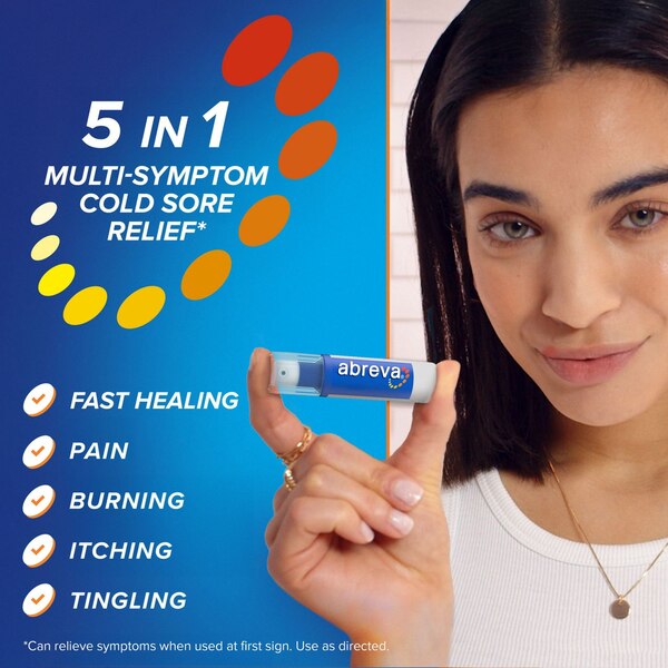 Abreva Cold Sore Treatment, 1 CT