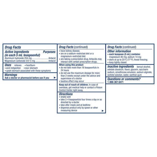 Gaviscon Extra Strength Liquid Antacid