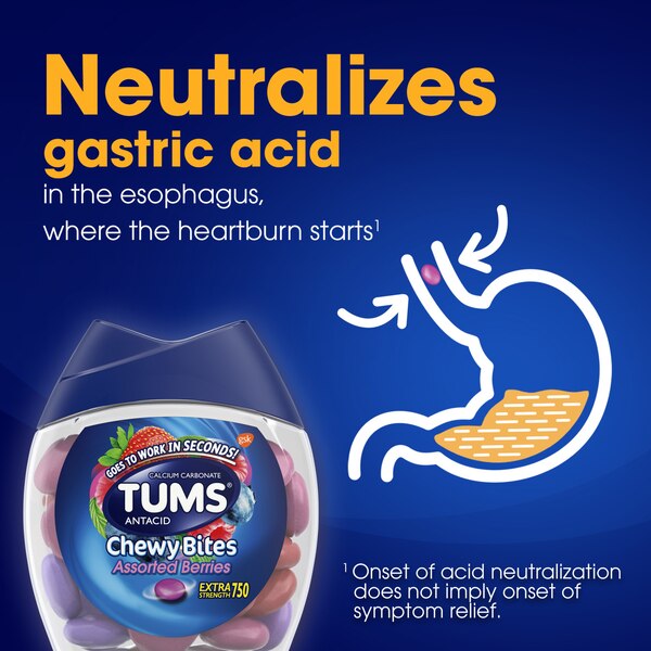 TUMS Antacid Chewy Bites Chewable Tablets