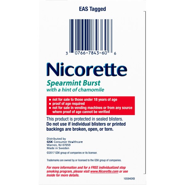 Nicorette Nicotine Gum