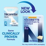 Nicorette Niotine 2mg Gum, 170 CT, thumbnail image