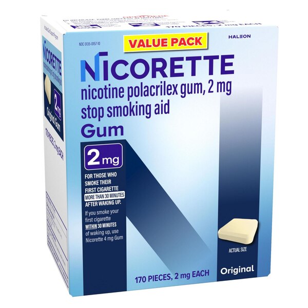 Nicorette Niotine 2mg Gum, 170 CT
