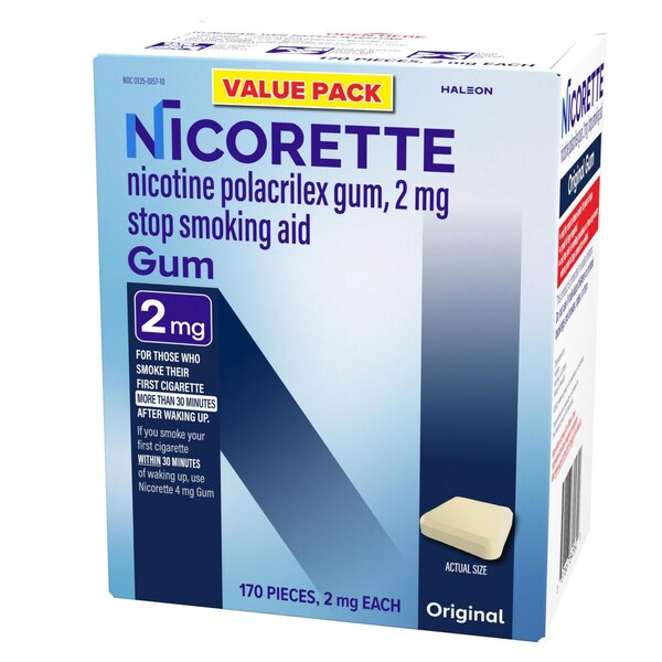 Nicorette Niotine 2mg Gum, 170 CT