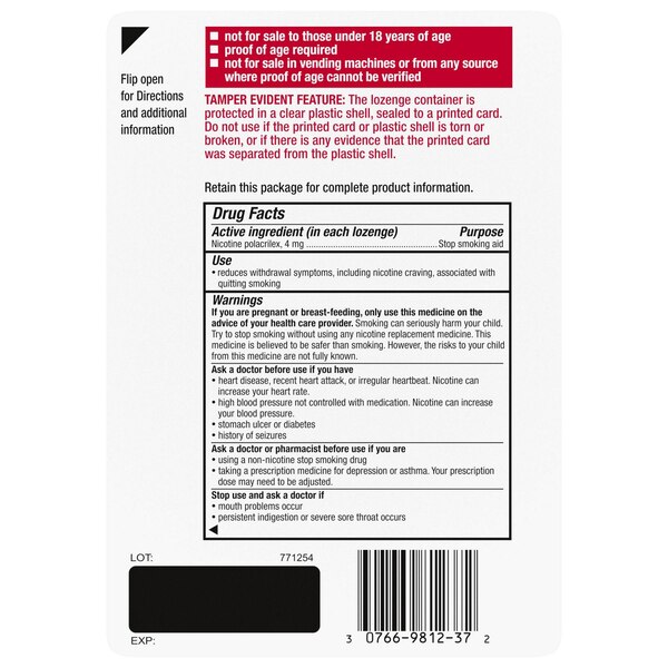 Nicorette Lozenge, Ice Mint