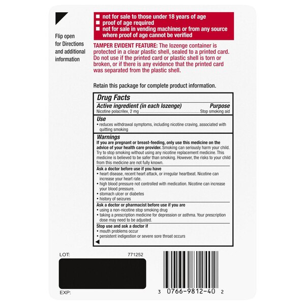Nicorette Lozenge, Ice Mint