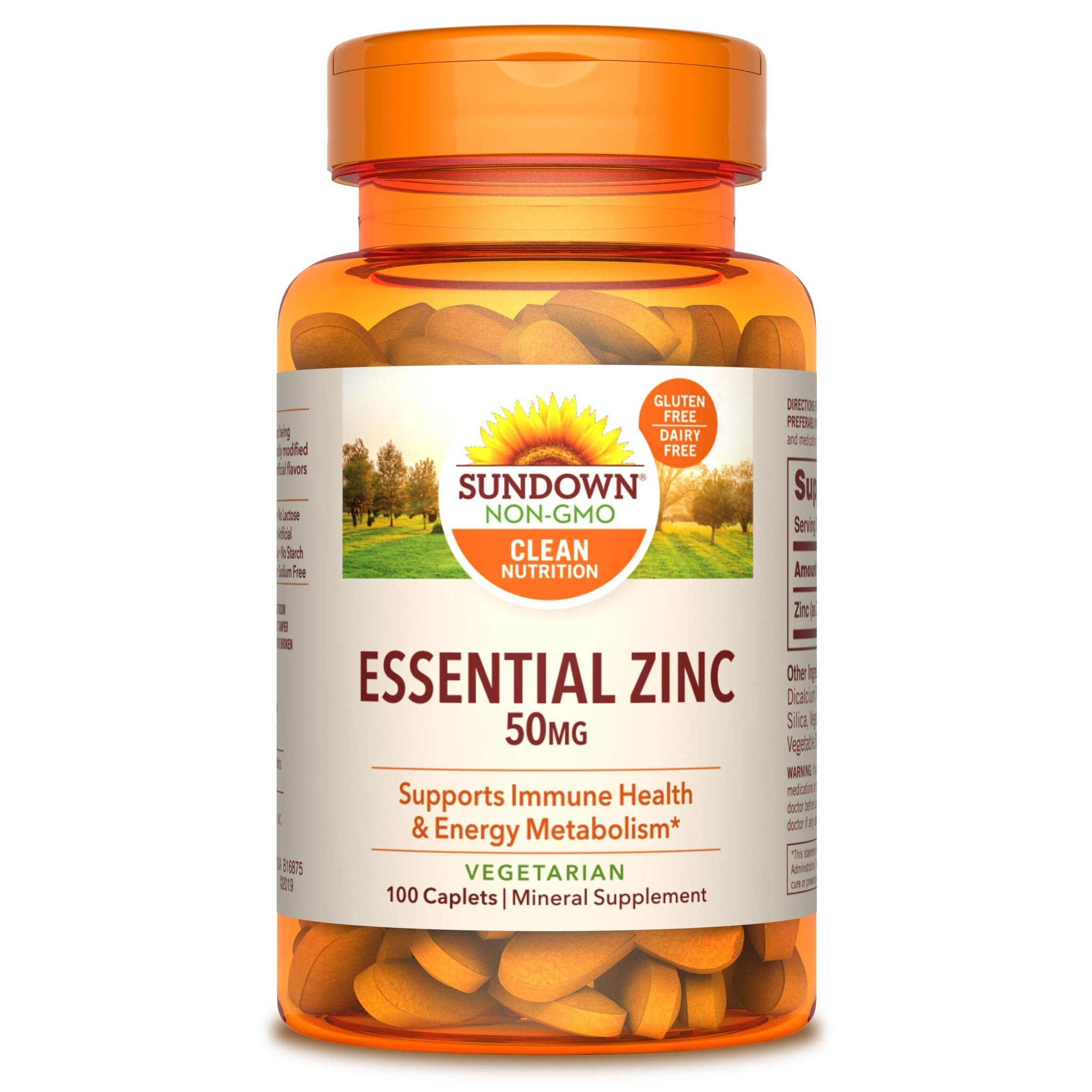 Sundown Essential Zinc 50 mg Caplets, 100 CT