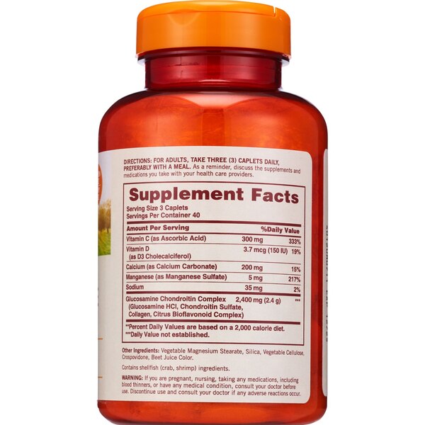 Sundown Glucosamine Chondroitin Tablets, 20 CT