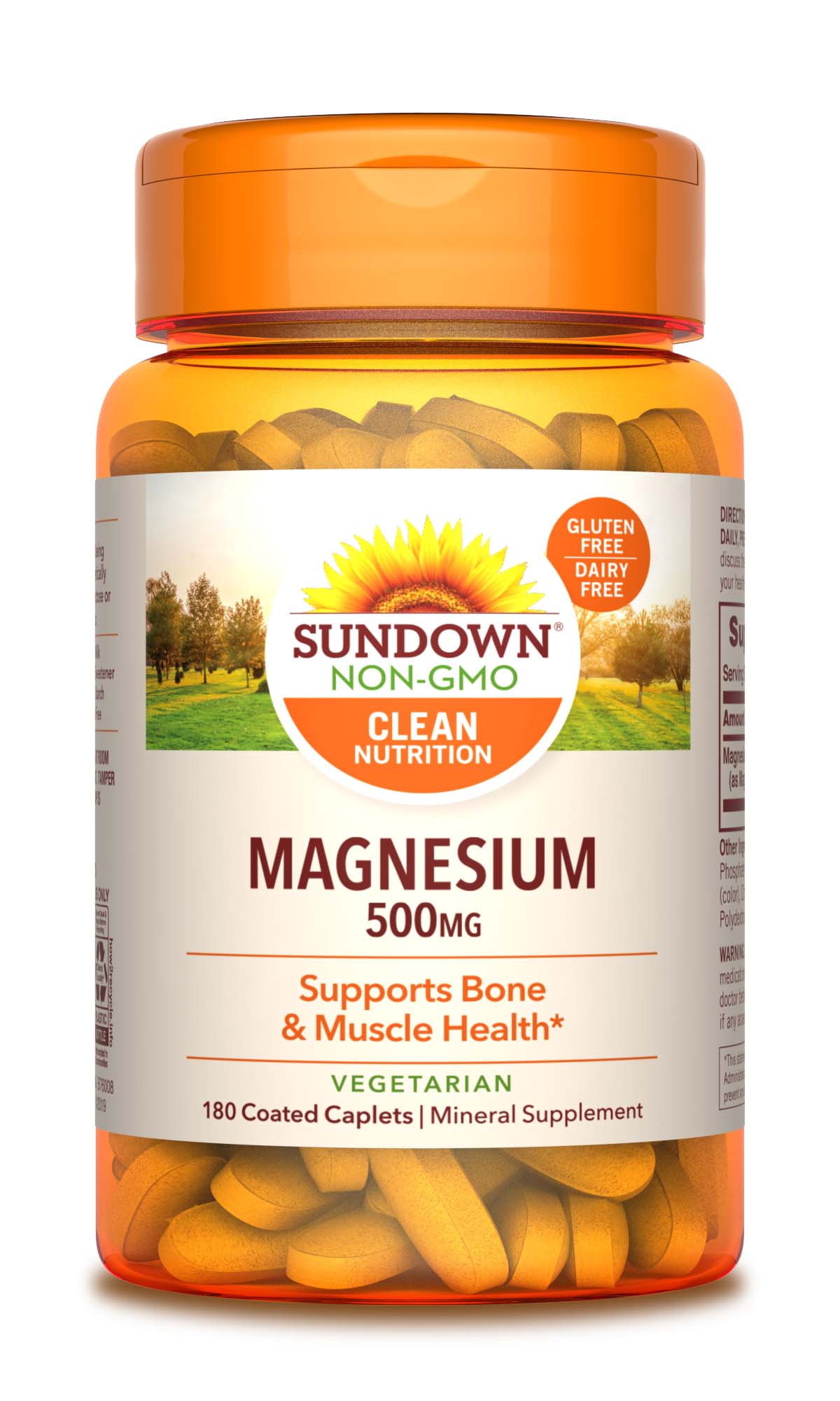 Sundown Naturals - Magnesio en cápsulas, 500 mg, 180 u.