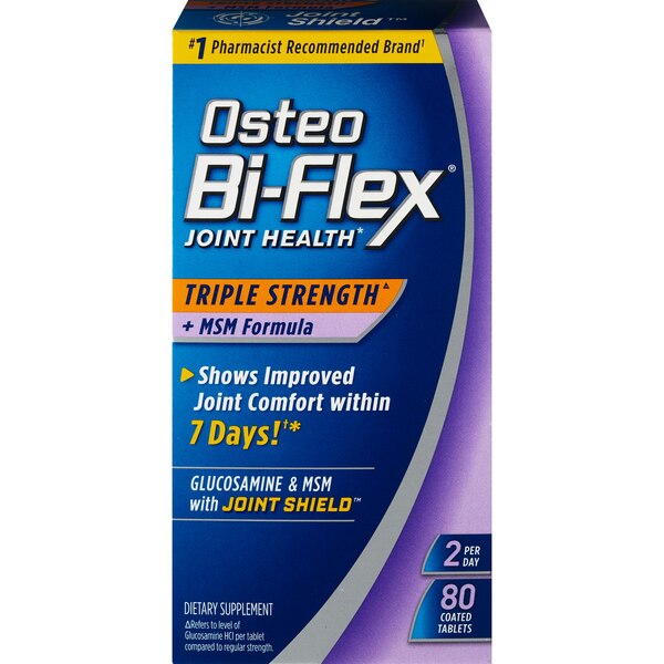 Osteo Bi-Flex Triple Strength - Tabletas con MSM, 80 u.