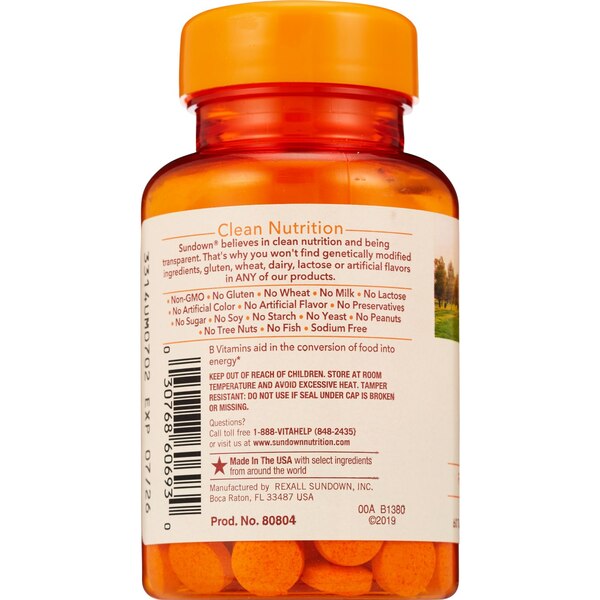 Sundown B12 Vitamin Supplement Tablets, 1000 mcg, 60 CT